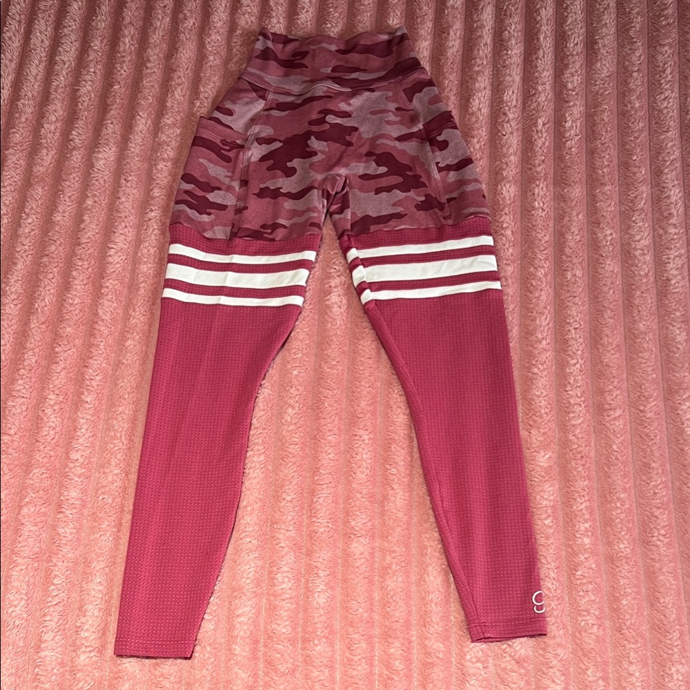 Bombshell Sportswear Red Camouflage Leggings